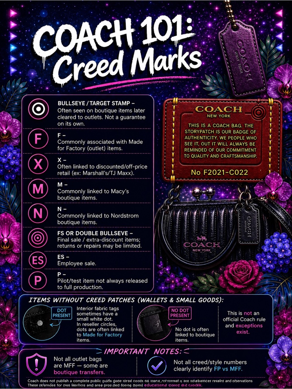 𝗖𝗢𝗔𝗖𝗛 𝟭𝟬𝟭: 𝗖𝗿𝗲𝗲𝗱 𝗠𝗮𝗿𝗸𝘀 - Picture 4 of 4